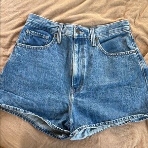 High waisted mom shorts